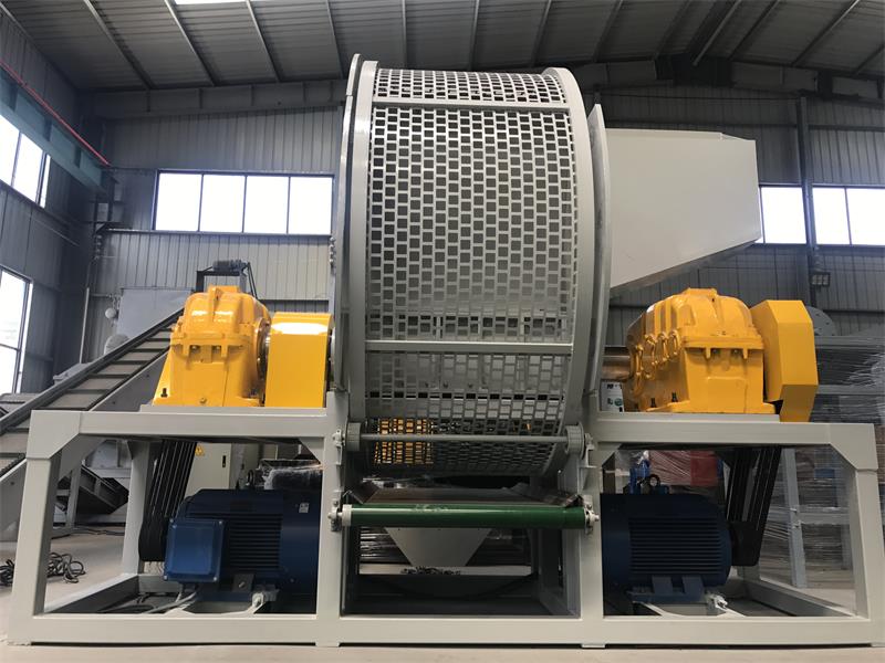 輪胎撕碎機_大型輪胎撕碎機_環(huán)保型輪胎汽車胎撕碎機